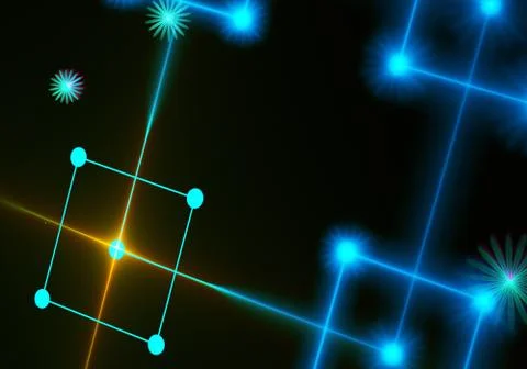 Abstract color dynamic background with lighting effect. Fractal spiral. Fract Stock Illustration