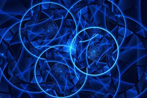 Abstract color dynamic background with lighting effect. Fractal ball. Fractal Stock Photos