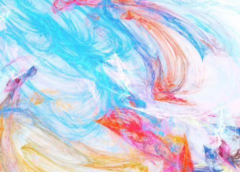 Abstract color dynamic background with lighting effect. Fractal texture. Frac Stock Photos