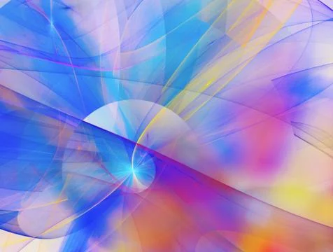 Abstract color dynamic background with lighting effect. Fractal wavy. Fractal Stock Photos