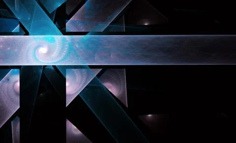 Abstract color dynamic background with lighting effect. Fractal texture. Stock Photos