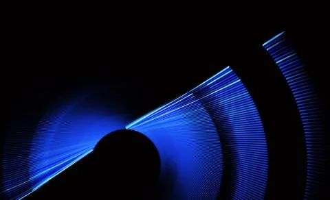 Abstract color dynamic background with lighting effect. Fractal wavy. Stock Photos