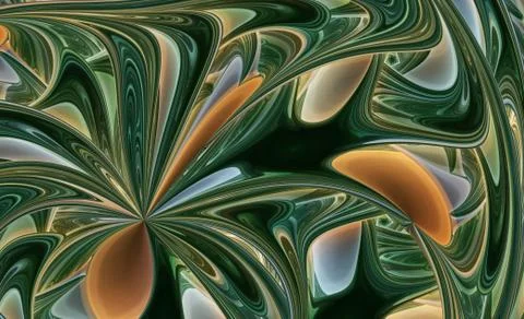 Abstract color dynamic textured background with lighting effect. Fractal spiral Stock Illustration