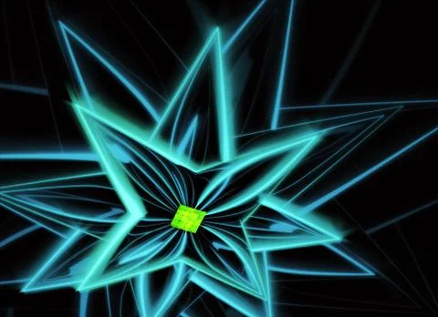 Abstract color dynamic textured background with lighting effect. Fractal spir Stock Illustration