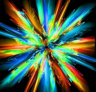 Abstract color explode Stock Photos
