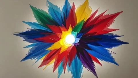 Abstract color explosion with dynamic effect 스톡 동영상 309796259