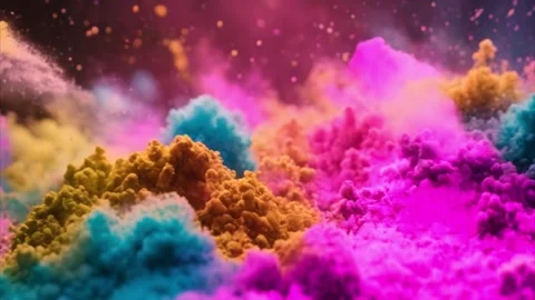 Abstract Color Explosion Stock Footage 284572696