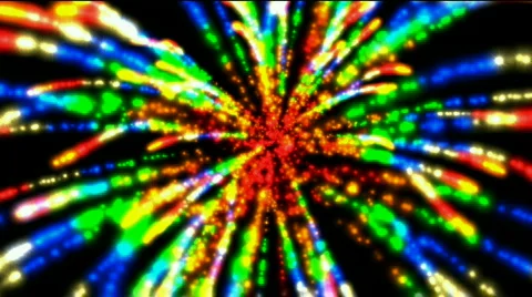 Abstract color flame firework background,holiday explosion particle backdrop. Stock Footage 780068