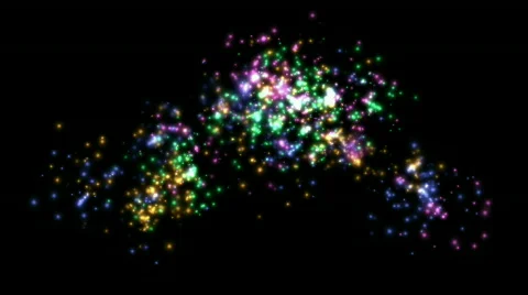 Abstract color flame firework background,holiday explosion particle backdrop. Stock Footage 825504