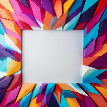 Abstract color frame, border background. frame mockup design for advertisem.. Stock Photos