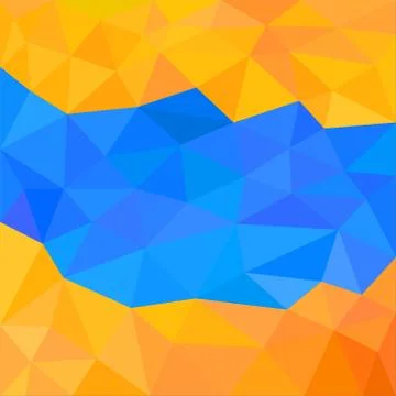 Abstract color geometric background. Vector polygon pattern イラスト素材