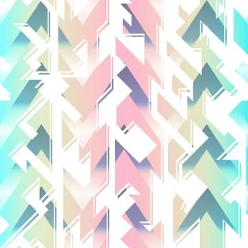 Abstract color geometric seamless pattern Stock Illustration