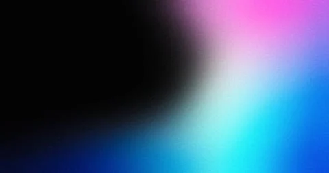 Abstract color gradient wave pattern on black background, copy space, noise.. Stock Illustration