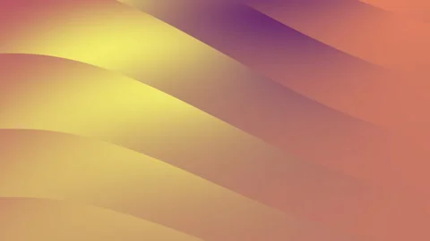 Abstract color gradient waves with smooth flowing curves in warm pastel palet Stock Footage 317870890