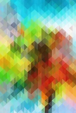 Abstract color grid triangle geometric background Stock Illustration