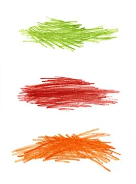 Abstract color hand drawn design elements Stock Illustration