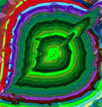 Abstract color image of leaf Stock Illustration