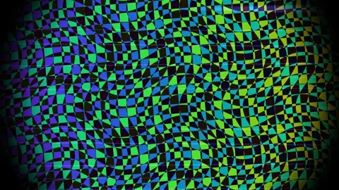 Abstract Color Interference Background with Wavy Grid Stock Footage 341705916