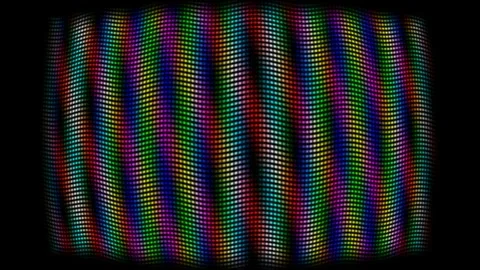 Abstract Color Interference Background with Wavy Light Grid Stock Footage 341710951