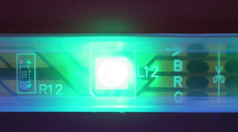 Abstract color led light emitter Stock Footage 35576234