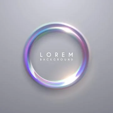 Abstract color light ring background Stock Illustration