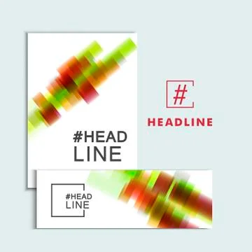 Abstract color lines to design covers, books, banners, posters Stock Illustration