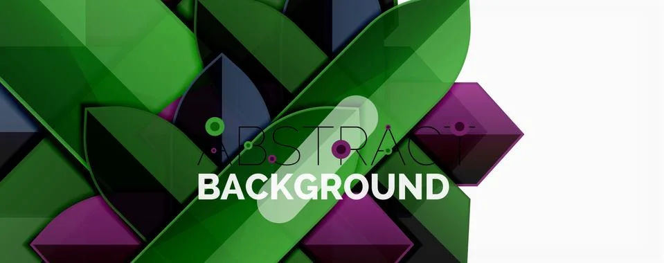Abstract color lines dynamic background, modern material design style Stock Illustration