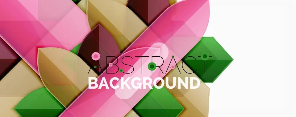 Abstract color lines dynamic background, modern material design style Illustrazione stock