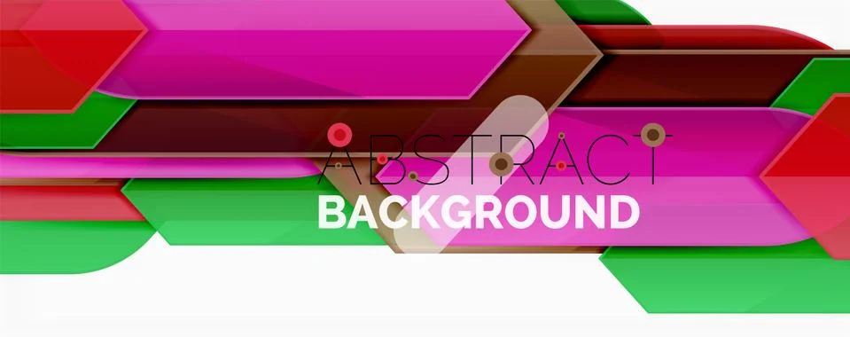 Abstract color lines dynamic background, modern material design style Illustrazione stock