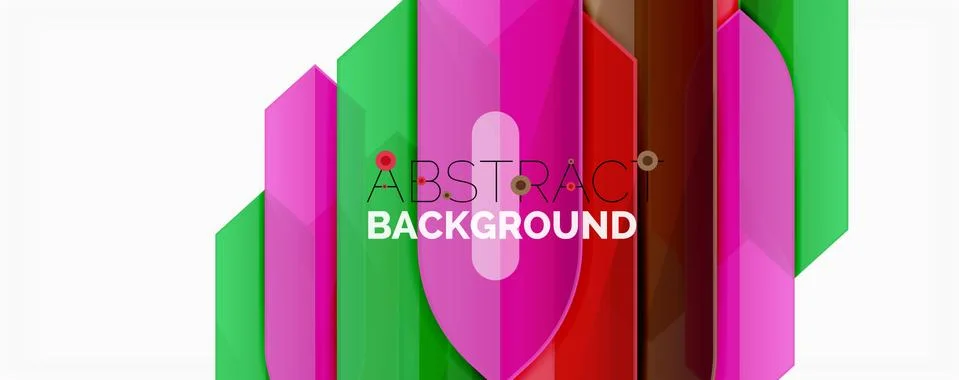 Abstract color lines dynamic background, modern material design style Illustrazione stock