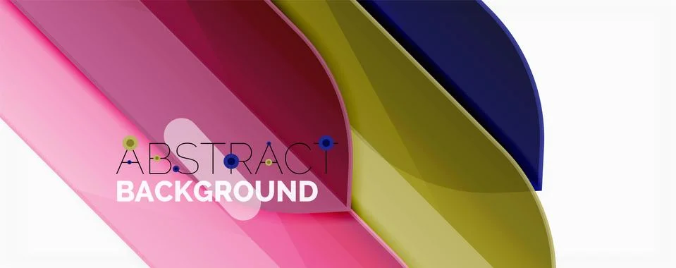Abstract color lines dynamic background, modern material design style 스톡 일러스트