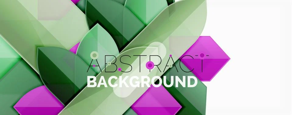 Abstract color lines dynamic background, modern material design style Stock Illustration