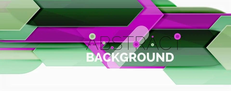 Abstract color lines dynamic background, modern material design style Illustrazione stock