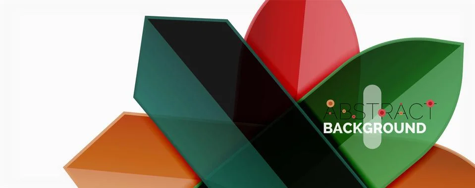 Abstract color lines dynamic background, modern material design style Illustrazione stock