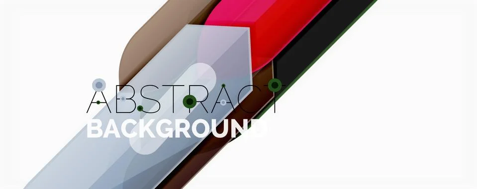 Abstract color lines dynamic background, modern material design style Illustrazione stock