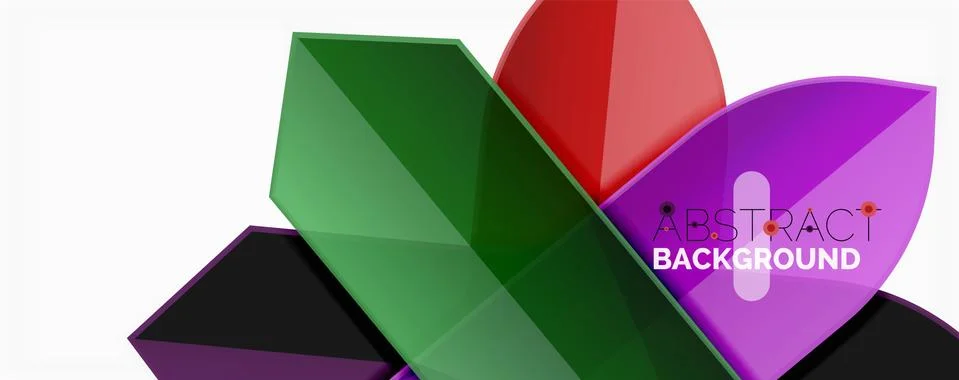 Abstract color lines dynamic background, modern material design style Ilustración de archivo