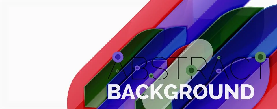 Abstract color lines dynamic background, modern material design style 스톡 일러스트