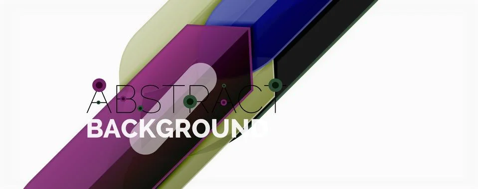 Abstract color lines dynamic background, modern material design style Stock Illustration