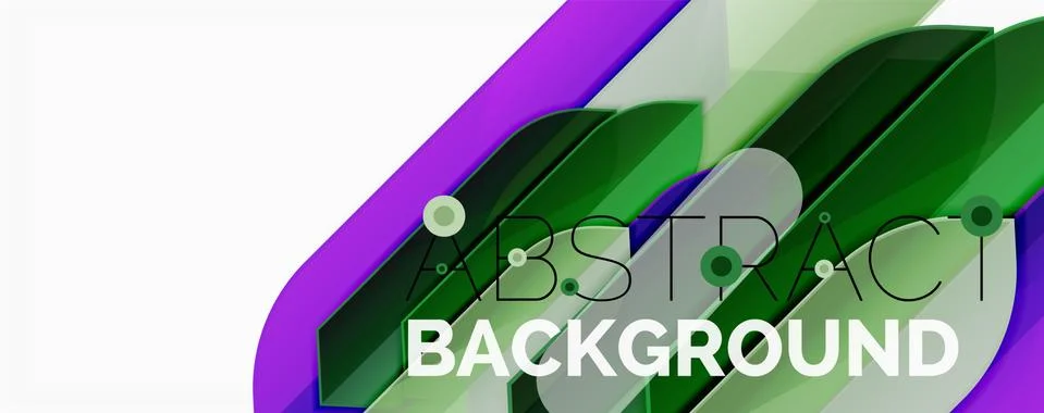 Abstract color lines dynamic background, modern material design style Stock Illustration