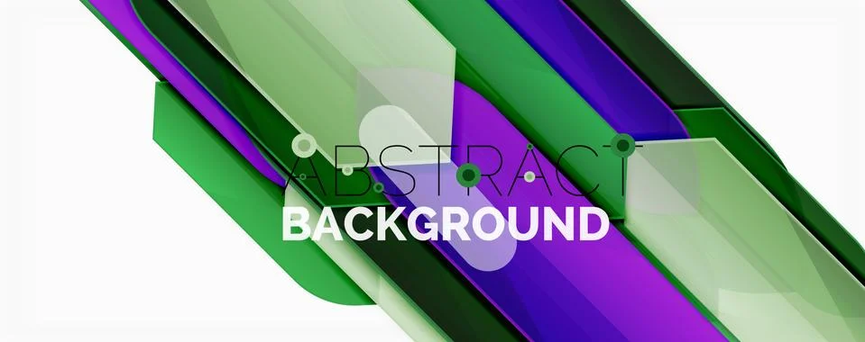Abstract color lines dynamic background, modern material design style Stock Illustration