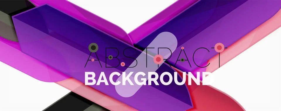 Abstract color lines dynamic background, modern material design style Illustrazione stock