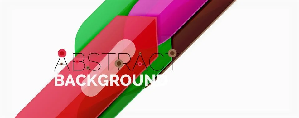 Abstract color lines dynamic background, modern material design style 스톡 일러스트