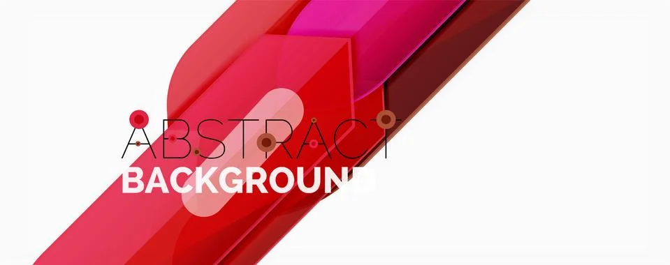 Abstract color lines dynamic background, modern material design style Stock Illustration