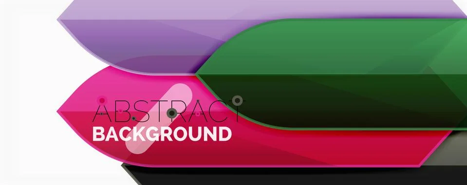 Abstract color lines dynamic background, modern material design style Stock Illustration