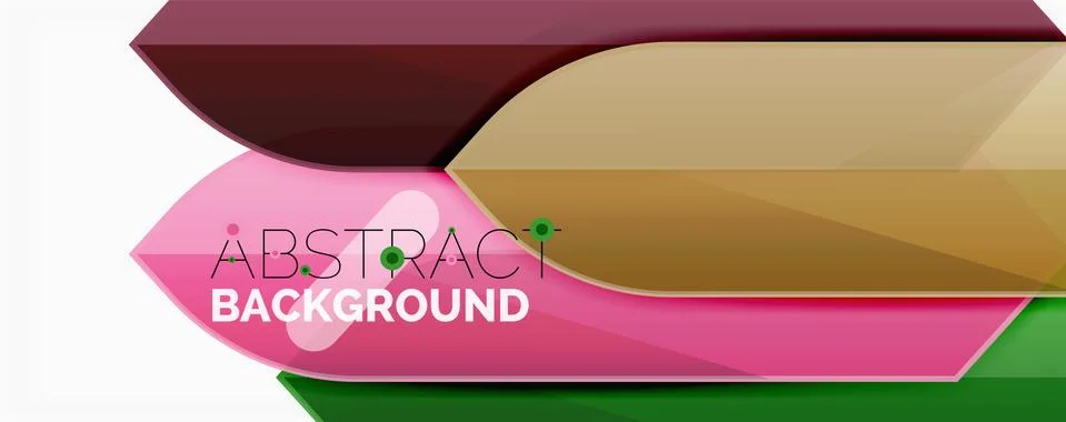 Abstract color lines dynamic background, modern material design style Stock Illustration