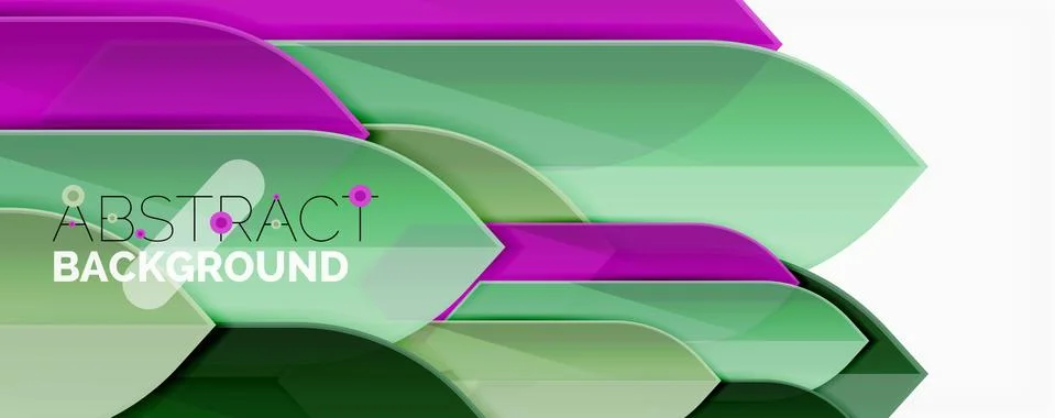 Abstract color lines dynamic background, modern material design style Illustrazione stock