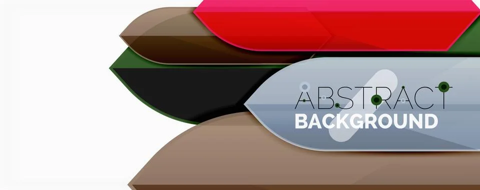 Abstract color lines dynamic background, modern material design style Stock Illustration