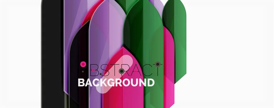 Abstract color lines dynamic background, modern material design style Illustrazione stock