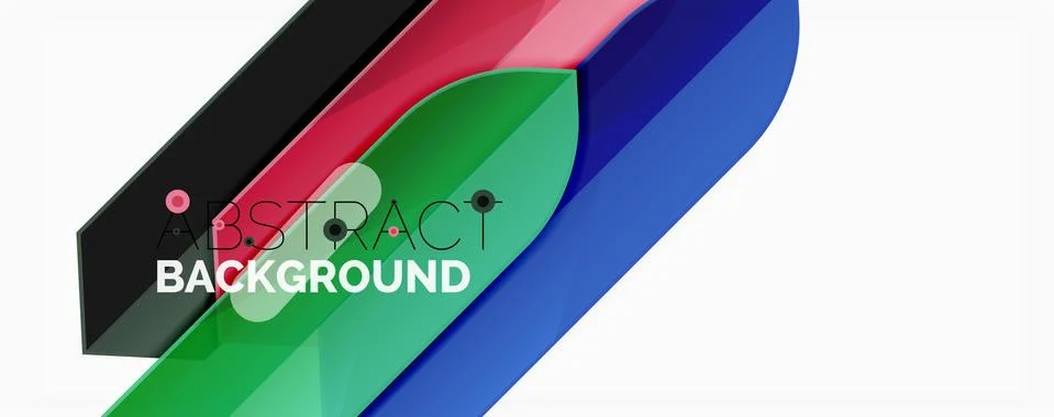 Abstract color lines dynamic background, modern material design style イラスト素材