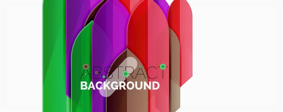 Abstract color lines dynamic background, modern material design style Ilustración de archivo